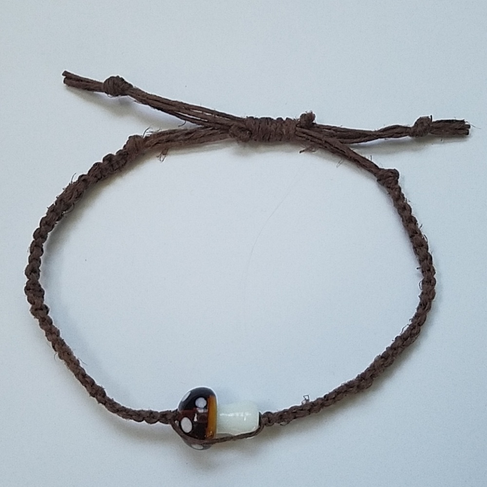 Hemp Mushroom anklet